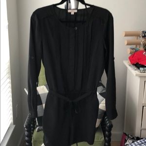 Loft Black Long Sleeve Romper SZ 2